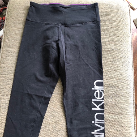 Calvin Klein Performance Stretch Leggings Pants M - Picture 2 of 8